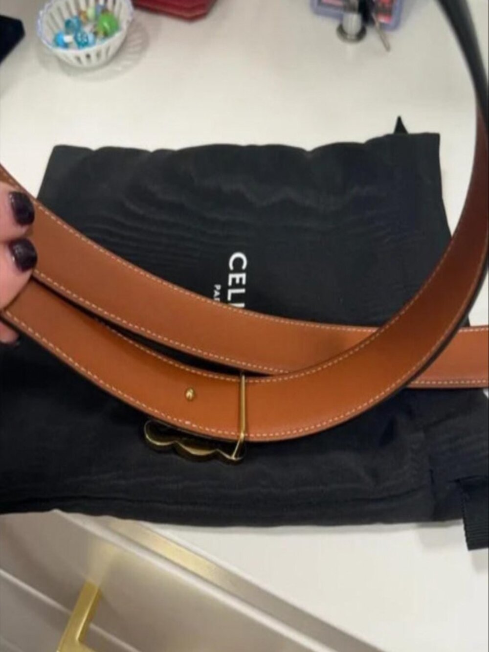 CELINE Double-sided belt - Picture 3 of 7